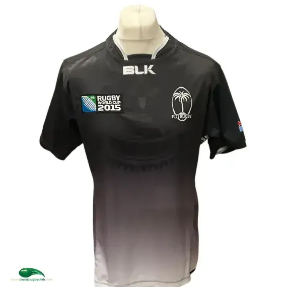 2015 Fiji World Cup Rugby Shirt | Old Official BLK jersey