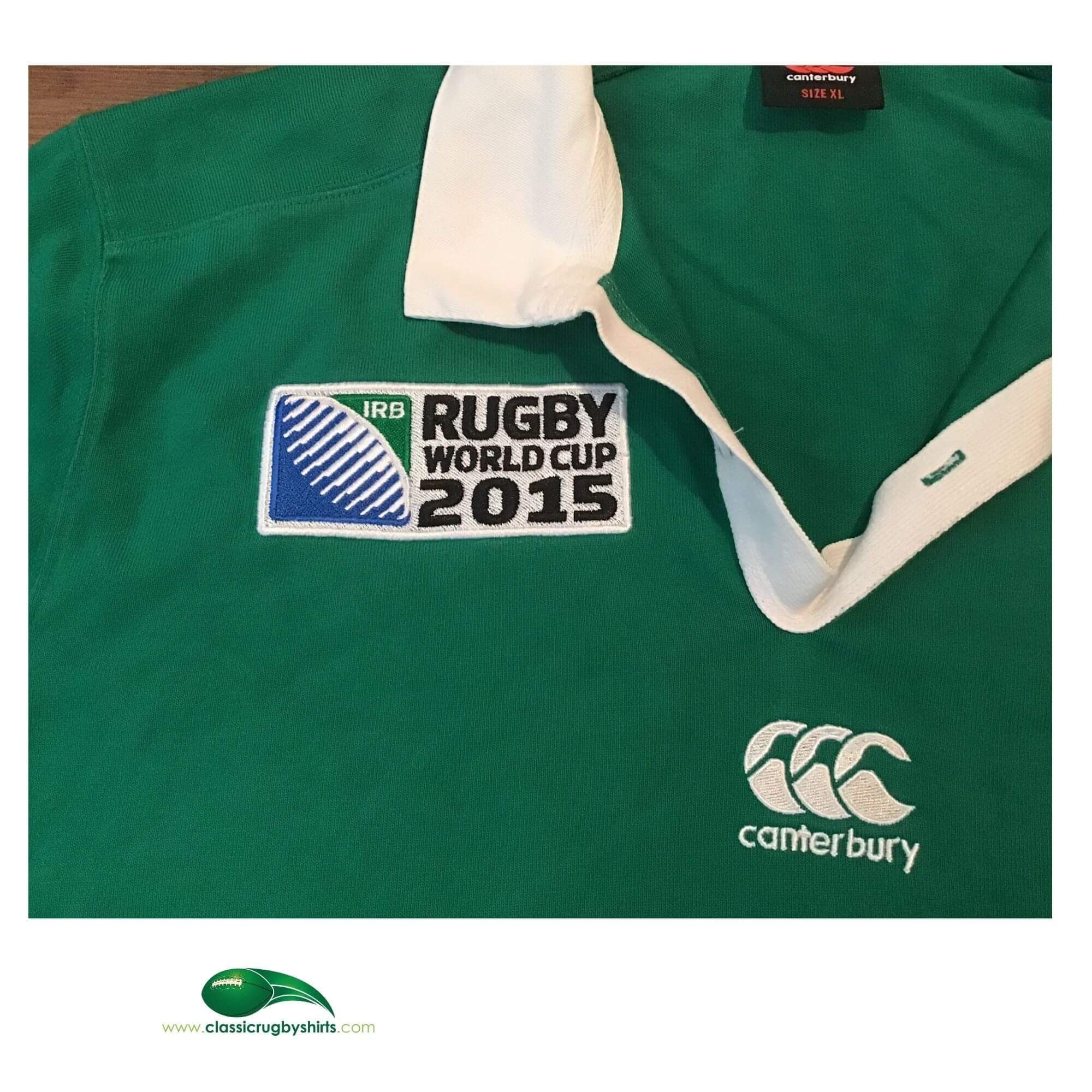 Maillot Irlande Rugby RWC 2015 Extérieur - Canterbury Taille XXL, Occasion Bon état