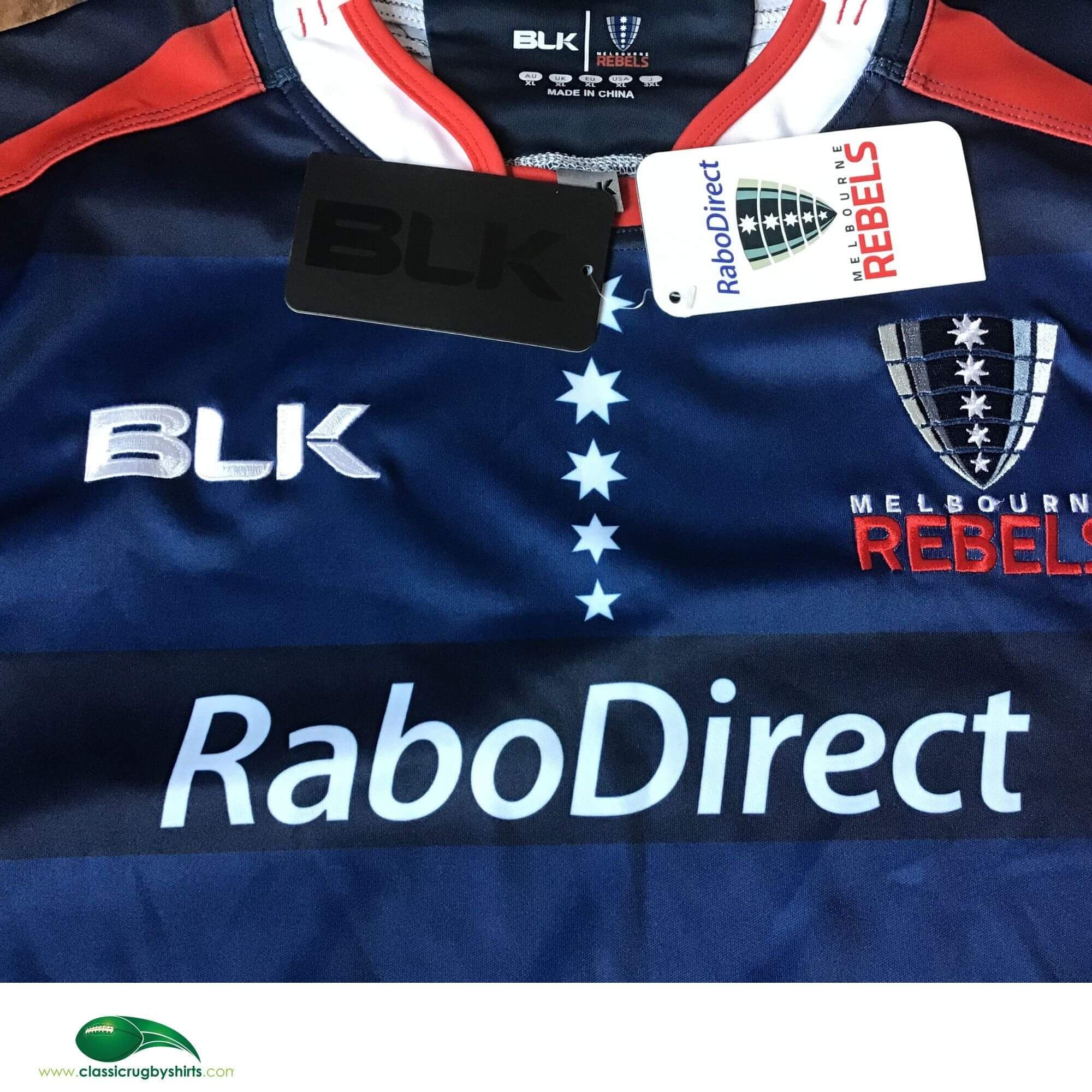 Chemise De Rugby Melbourne Rebels Australie - Taille XXL - Noir - Excellent état Adulte