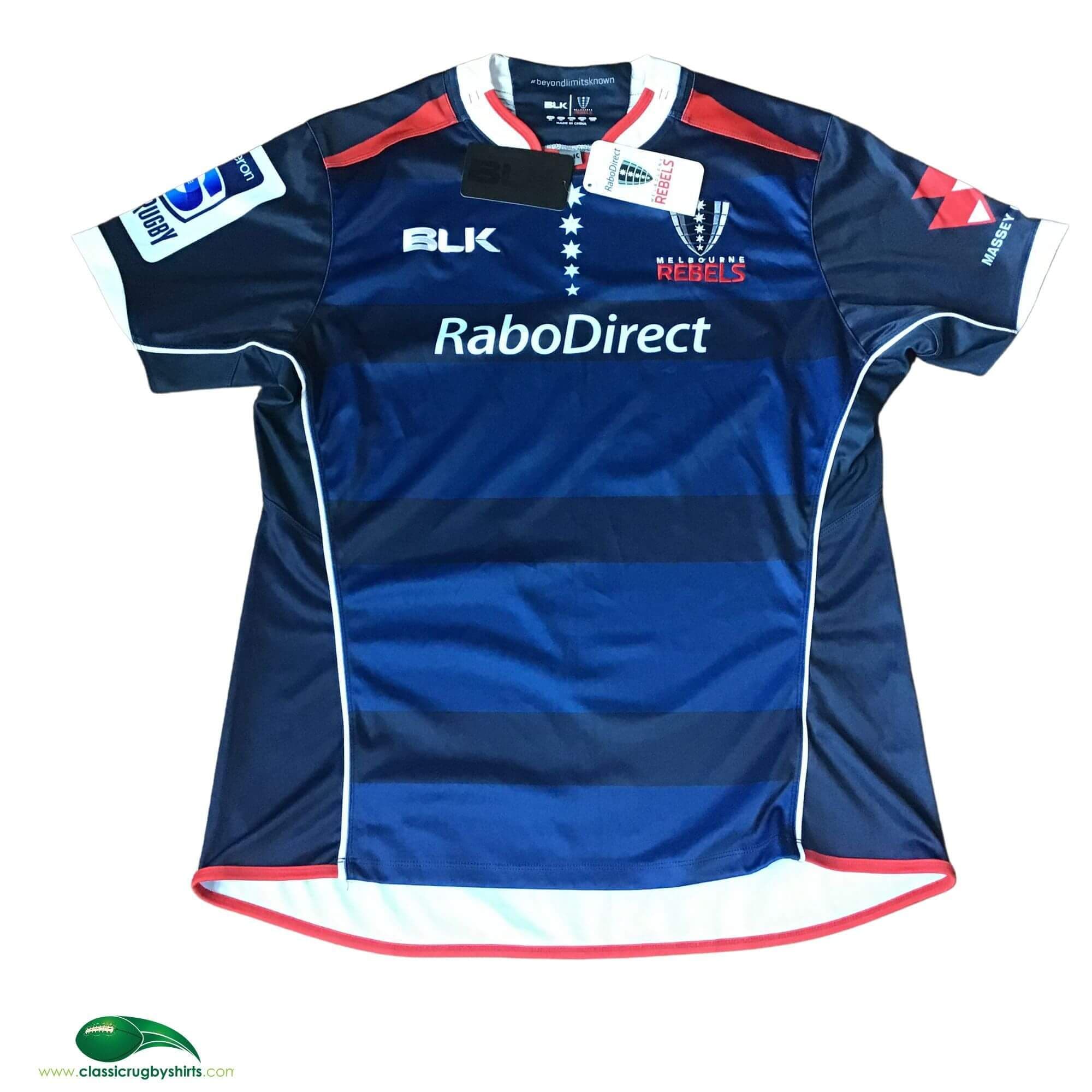 Maillot De Rugby Melbourne Rebels (Australie) - Taille XXL - Noir - Occasion En Excellent état