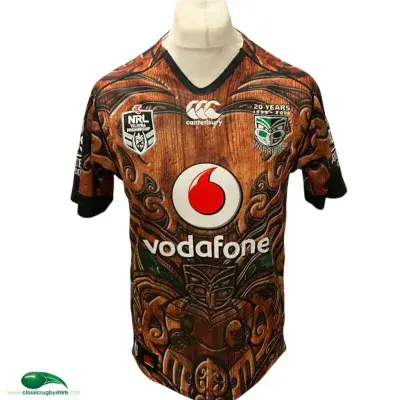 2015 New Zealand Warriors Heritage Rugby League Shirt Medium