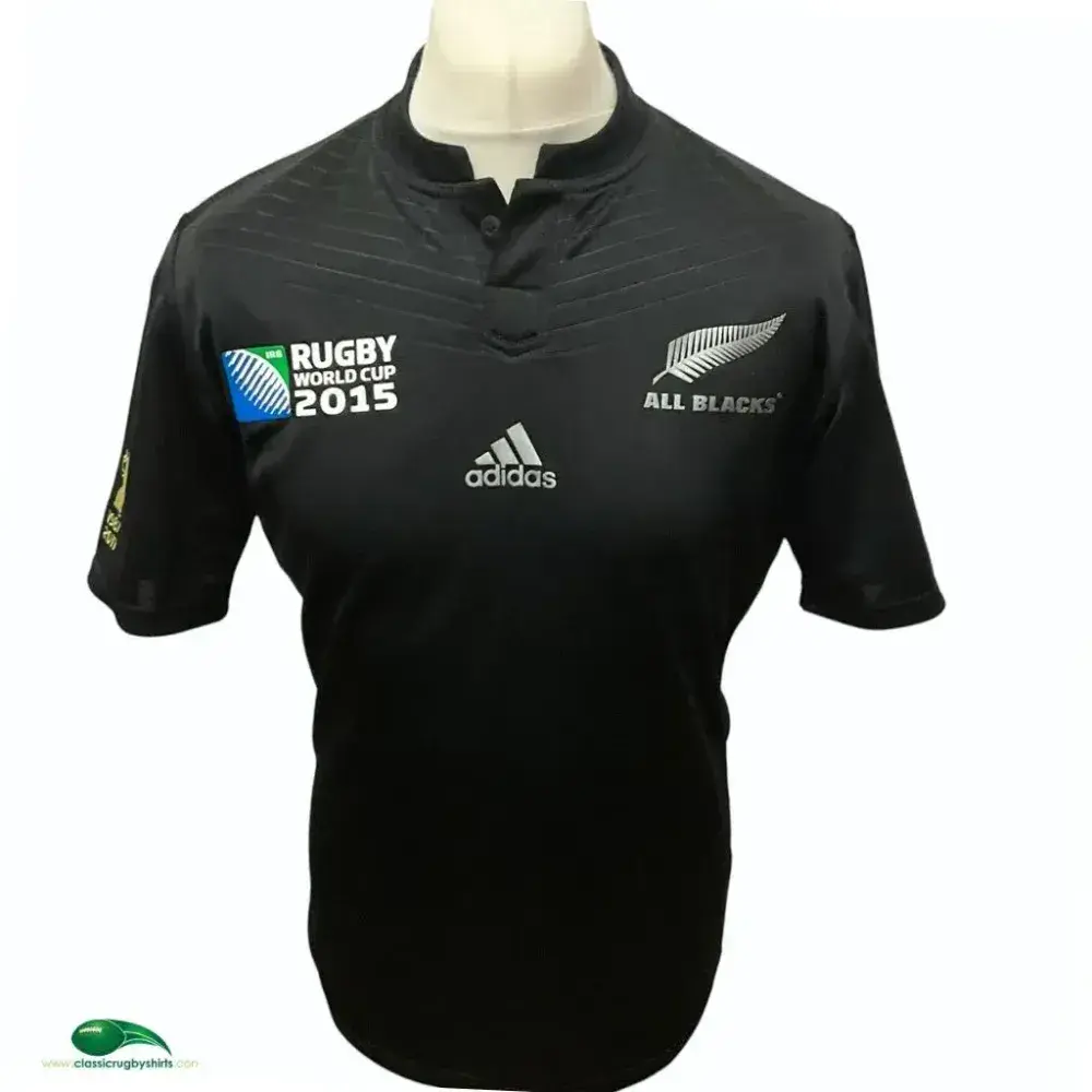 【希少、現地購入】 ラガーシャツ ALL BLACKS 2015 2015 All Blacks RWC Rugby Shirt | Official Adidas jersey