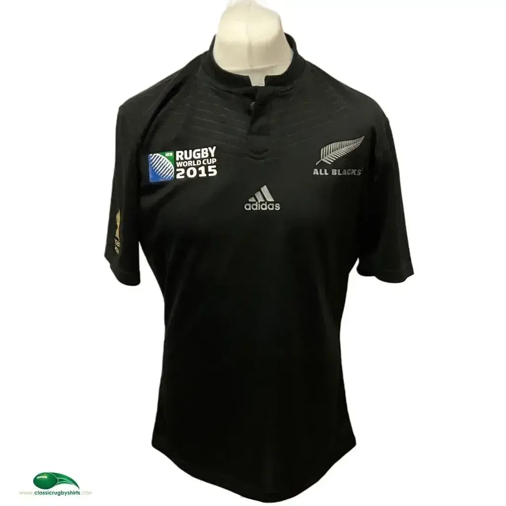 Maillot De Rugby All Blacks Vintage 2014/2015, Adidas, Taille S, Noir, Occasion