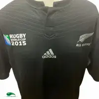2015 All Blacks RWC Rugby Shirt | Old Official Adidas Jersey