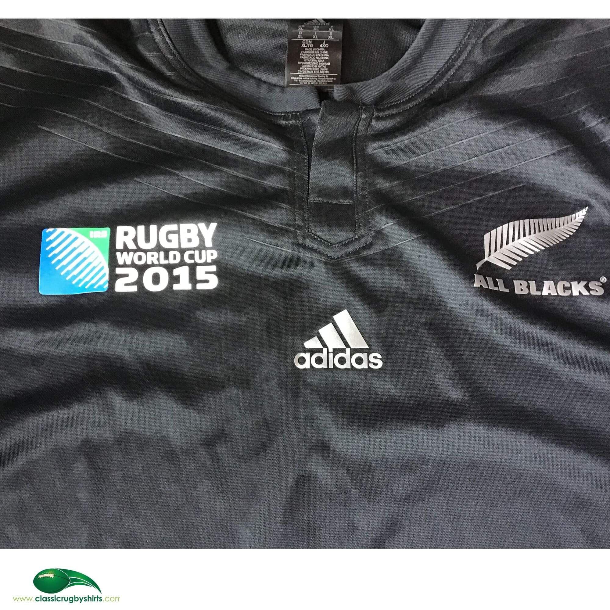Maillot De Rugby All Blacks Vintage 2014/2015, Adidas, Taille S, Noir, Occasion