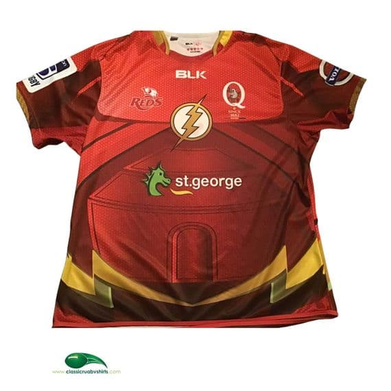 Classic Rugby Shirts | 2015 Queensland Reds Flash Vintage Old Jerseys