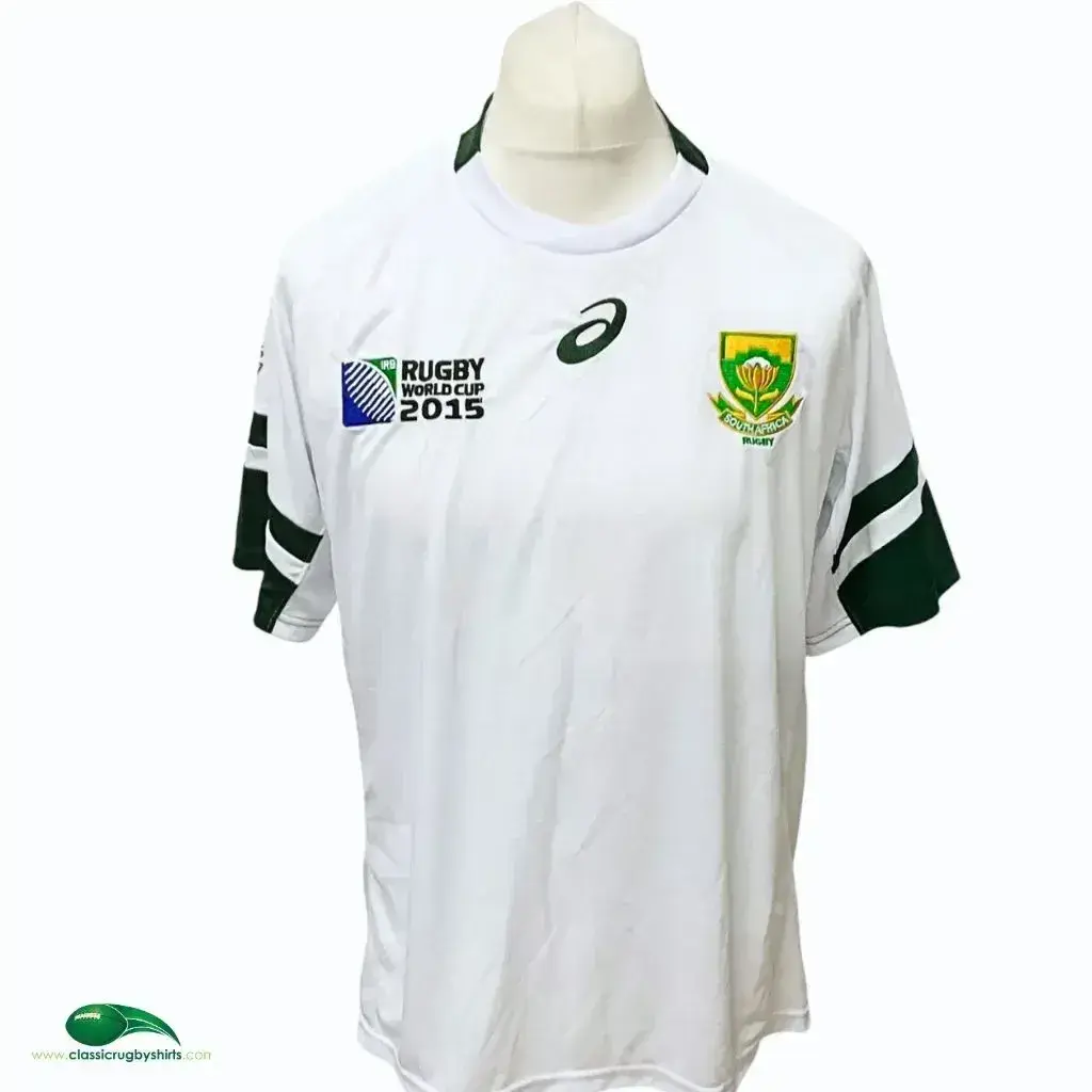 asics ラガーシャツ Rugby World Cup 南アフリカ代表 2015 South Africa RWC Rugby Shirt | Official Asics Jersey