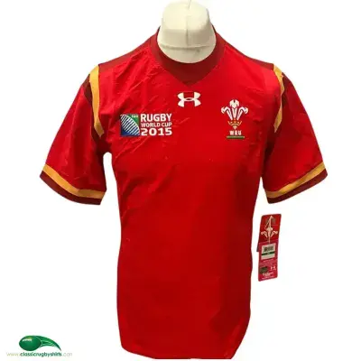 2015 Wales BNWT World Cup Rugby Union Shirt Large Fitted