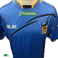 2015 Western Force 10 Years Rugby Shirt - BLK - Adults XL