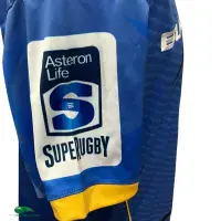 2015 Western Force 10 Years Rugby Shirt - BLK - Adults XL