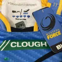 2015 Western Force 10 Years Rugby Shirt - BLK - Adults XL