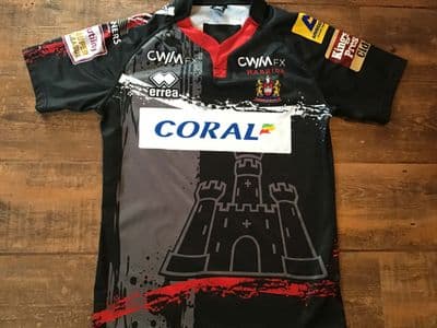 2015 Wigan Warriors Player Issue Rugby League Away Shirt Large