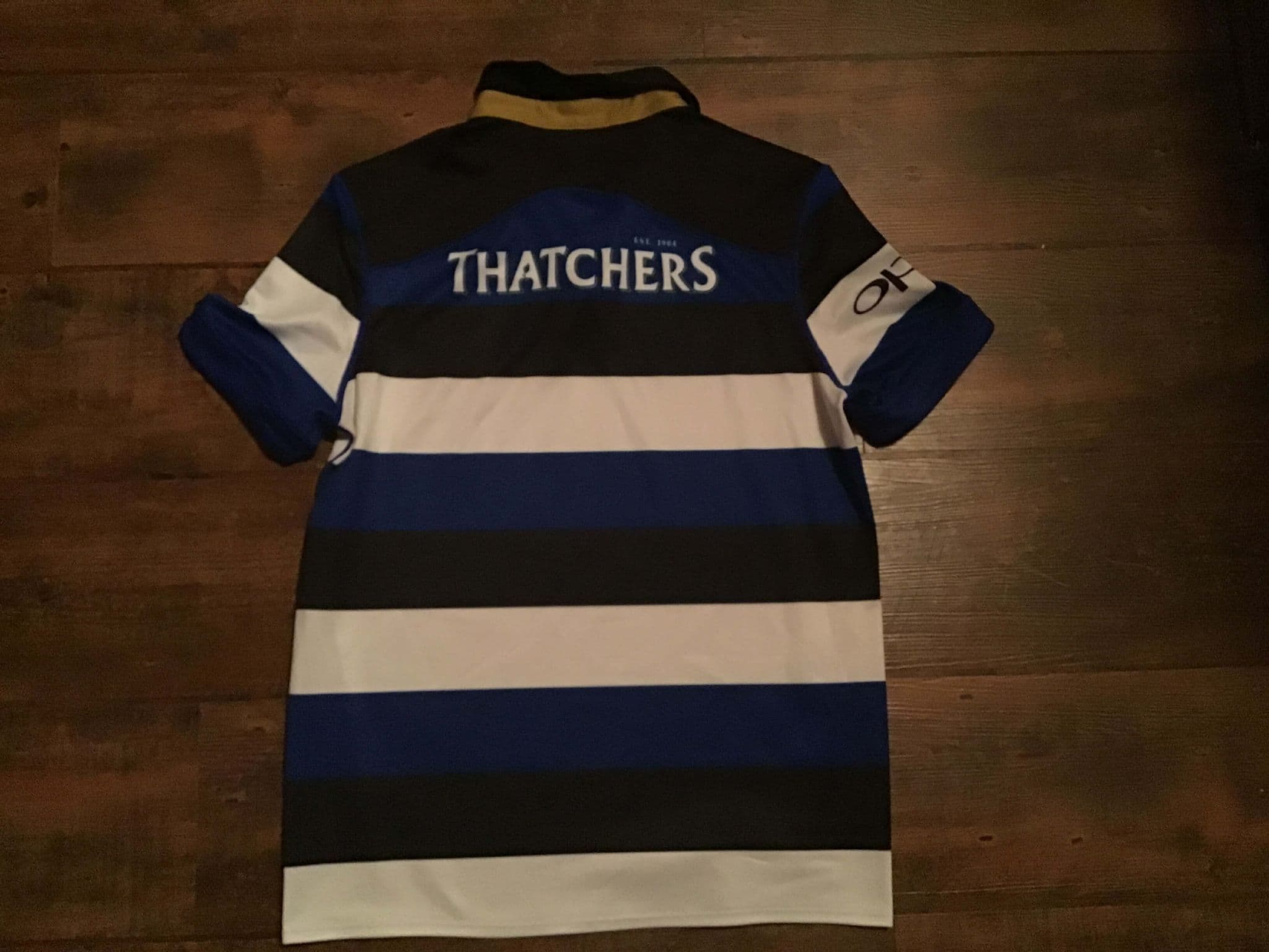 Maillot De Rugby Vintage Canterbury BATH - Taille L - NineFeetTall Sponsor
