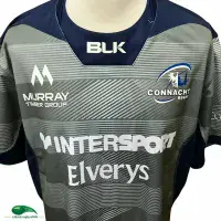 2015/16 Connacht Rugby Shirt | Vintage Old BLK Jersey
