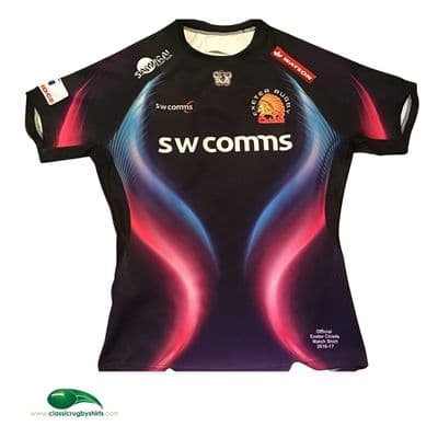 2016 2017 Exeter Chiefs Player Issue European Rugby Shirt 4XL