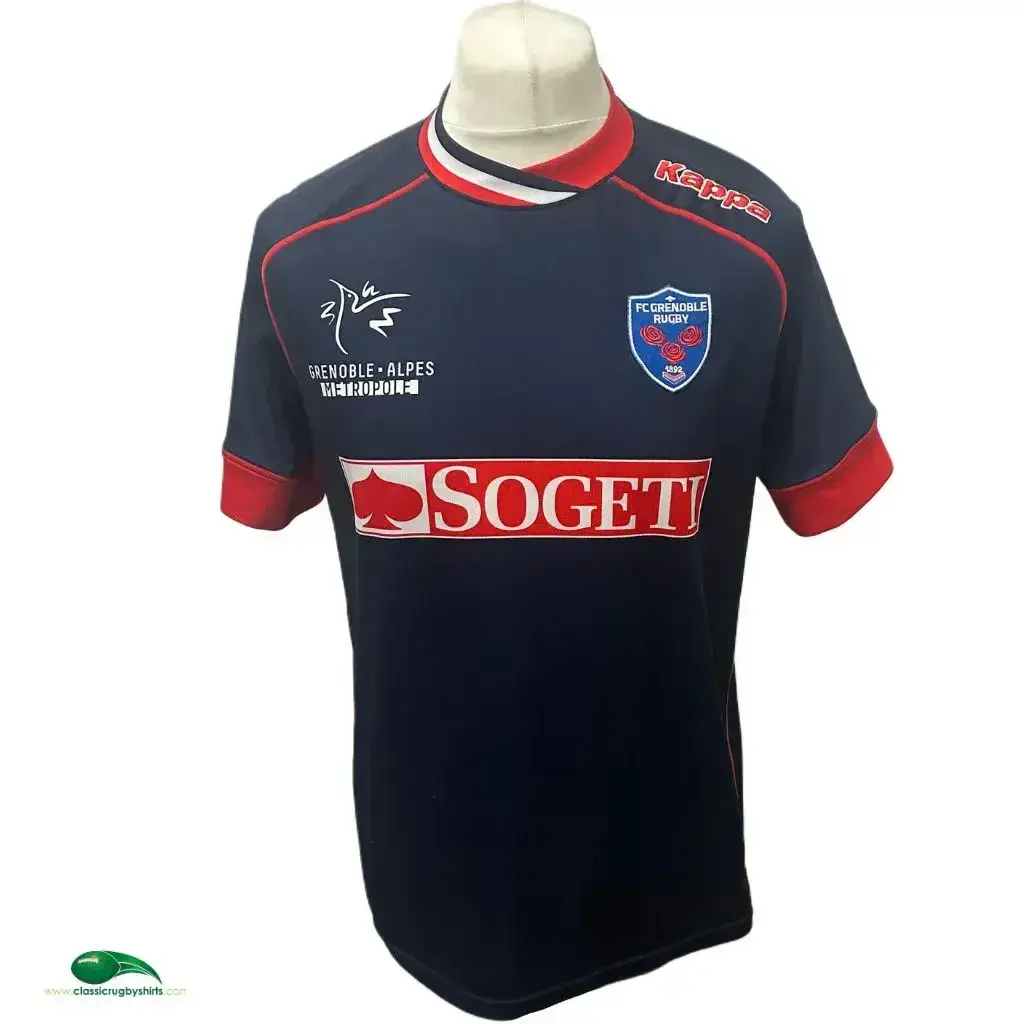 Maillot Rugby Grenoble – Challenge Du Manoir 1987/2007 – Erreà XXL Blanc