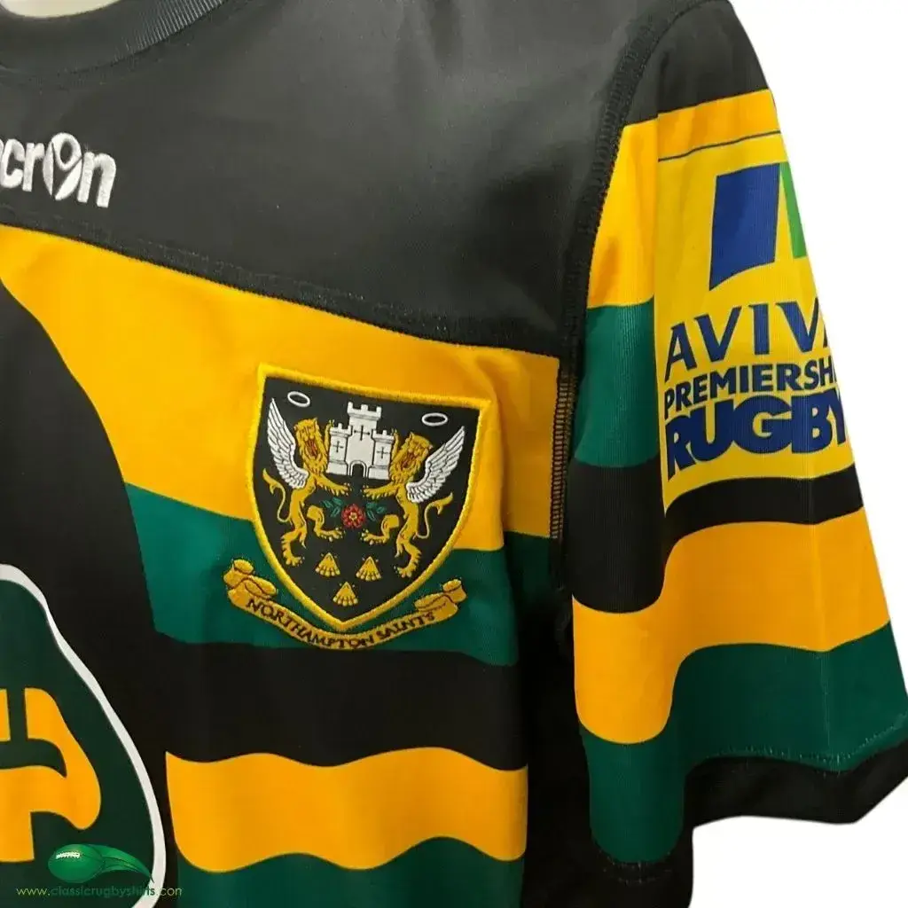 Maillot Domicile Northampton Saints 2016/2017 - Macron Taille XL - Occasion Très Bon état