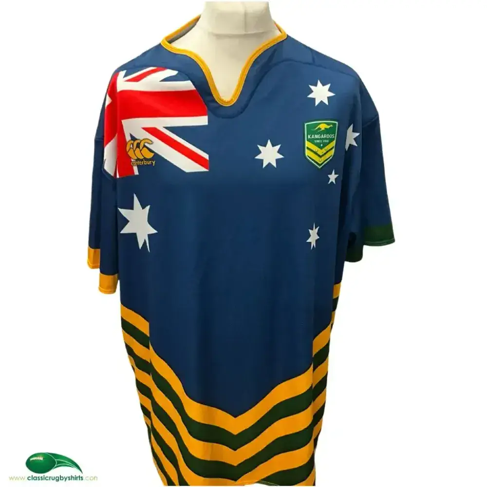 2016 Australia RL Kangaroos Aus Day Vintage Rugby Shirts Old Jerseys