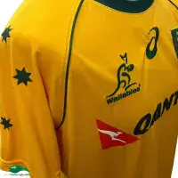 2017/18  Wallabies Rugby Shirt | Old Official Asics Jersey