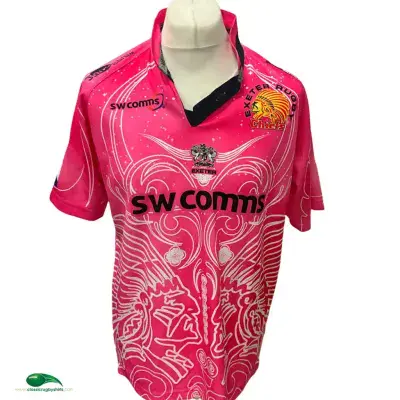 2017 2018 Exeter Chiefs Cup Rugby Shirt Medium Large