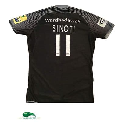 2017 2018 Newcastle Falcons Sinoti Match Worn Rugby Union Shirt 2XL