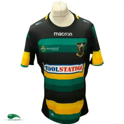 2017 2018  Northampton Player Issue Rugby Shirt 2XL
