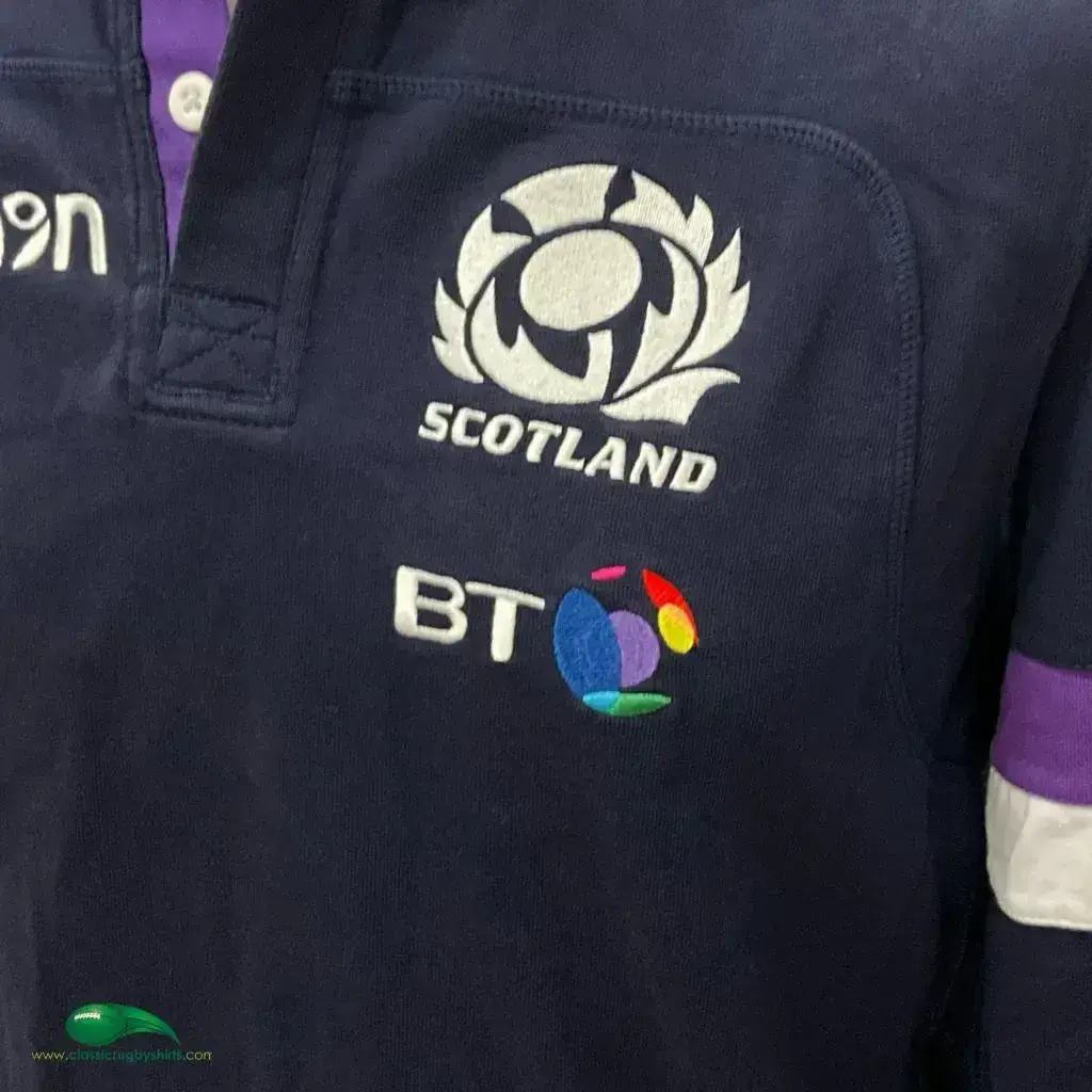 Maillot Rugby Macron Écosse 2017/18 Entraînement - Violet, Taille XL (Occasion)