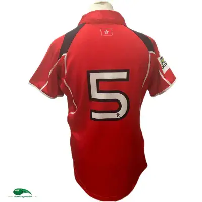 2017 Hong Kong No 5 Player Issue Rugby Union Shirt 2XL