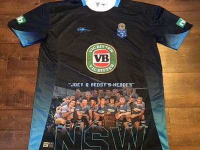 2017 New South Wales Blues State of Origin Captains Run Rugby League Shirt 5XL