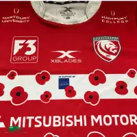 World Rugby Shirts | 2018 Gloucester Poppy Vintage Old Jerseys