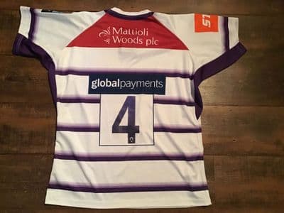 2018 2019  Leicester Tigers Player No 4  Rugby Union Shirt 3XL