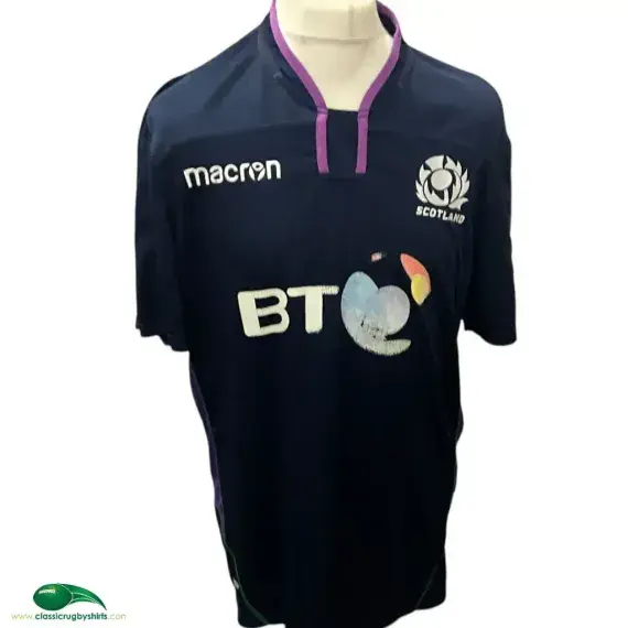 2018/19 Scotland Rugby Shirt | Old Official Macron Jersey - Vintage Classic Rugby Shirts