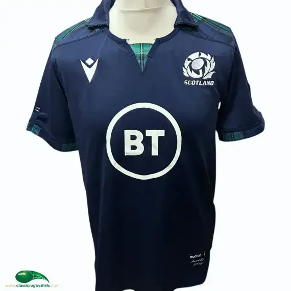 2019/20 Scotland Rugby Shirt - Old Official Macron Jersey