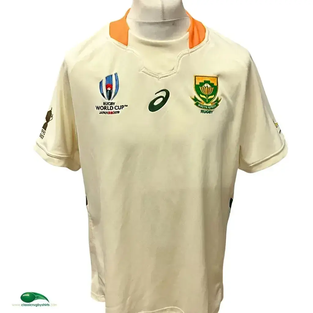 2019 Springboks RWC Rugby Shirt | Official Asics Jersey