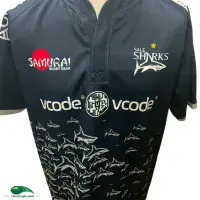 2020/21 Sale Sharks Rugby Shirt | Old Official Samurai Jersey - Vintage Classic Rugby Shirts