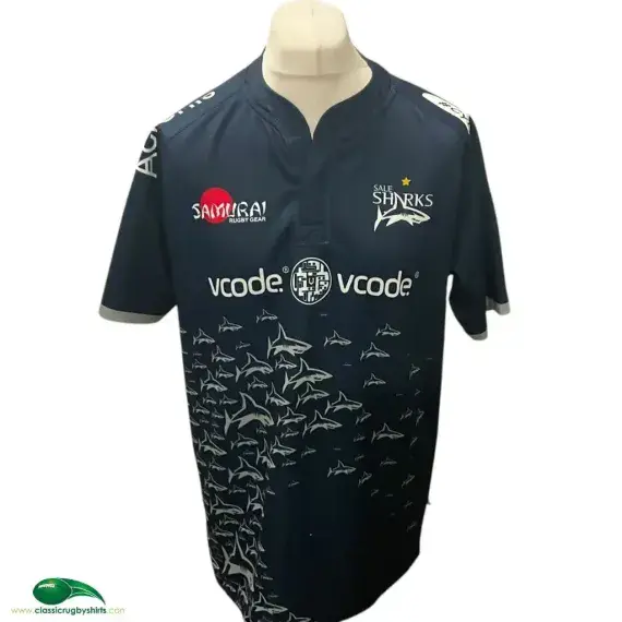 2020/21 Sale Sharks Rugby Shirt | Old Official Samurai Jersey - Vintage Classic Rugby Shirts