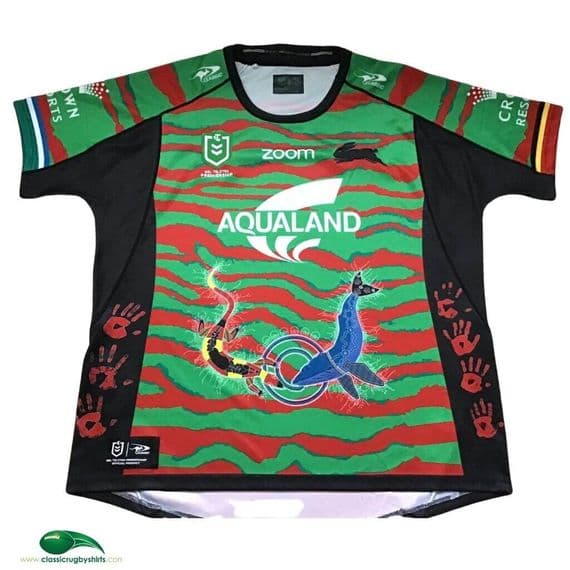 World Rugby Shirts | 2021 South Sydney Rabbitohs Indigenous Vintage Old Jerseys