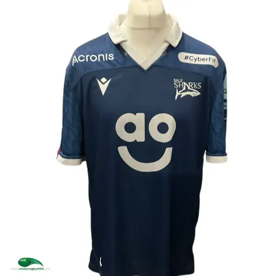 2022/23 Sale Sharks Rugby Shirt | Old Official Macron Jersey