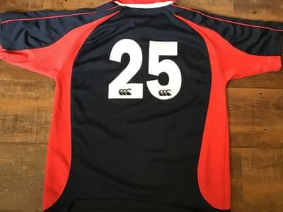 Northumberland No 25 Player Rugby Union Polo Shirt Medium
