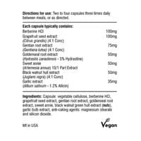 Berberine & Grapefruit Seed 60 capsules