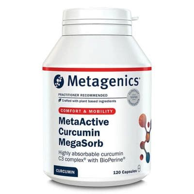 MetaActive Curcumin Megasorb 120 capsules