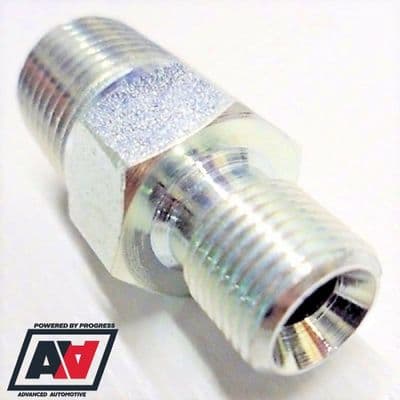 1/4NPT TO 1/8BSP Cone Concave Seat - Oil Fuel Air Pipe Hose Line Adaptor