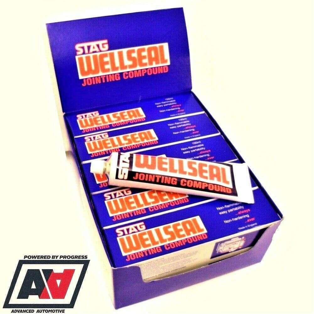 10 x Stag Wellseal Gasket Jointing Compound 100ml Tubes Advanced