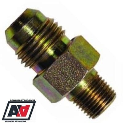 AN6 Male To 1/8NPT Cone Concave Seat Pipe Hose Line Steel Adaptor