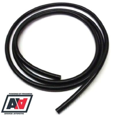 Black Silicone Hose 4mm Bore x 1 Metre Length With Ties