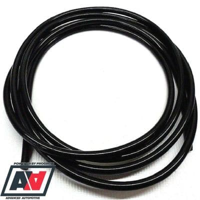 Black Silicone Vacuum Pipe 3 Metres Length 4mm Bore Thick Wall Construction