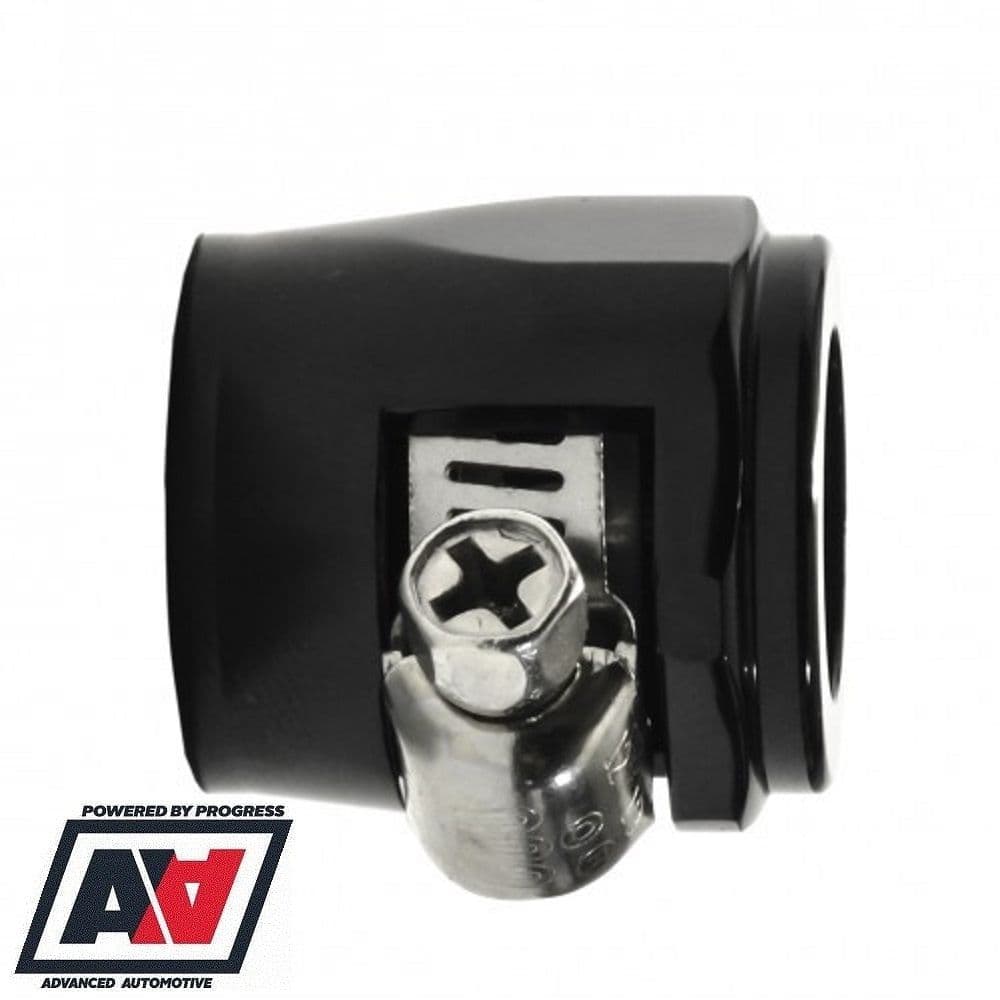 NovelBee 4pc Flexible Rubber Hose Clamps For 8AN Hose – Worm Drive Clamps For Fuel, Oil, Air, Water