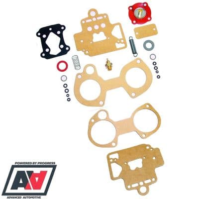 Dellorto DHLA 45 Service Kit including Anti-Surge Top Cover Gasket (E10 Compatible)
