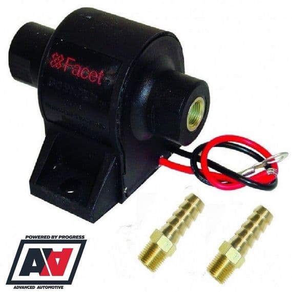 Facet 60104 Fuel Pump 12v Electric 1.5 To 4 Psi 8mm Unions | Advanced Automotive