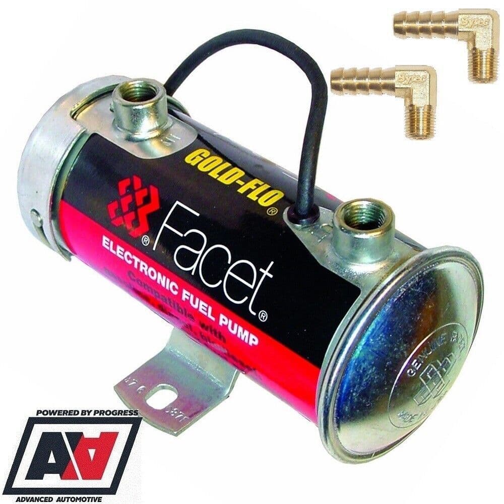 Facet Silver Top Fuel Pump Supports 150 BHP 476087E With 8mm Fittings